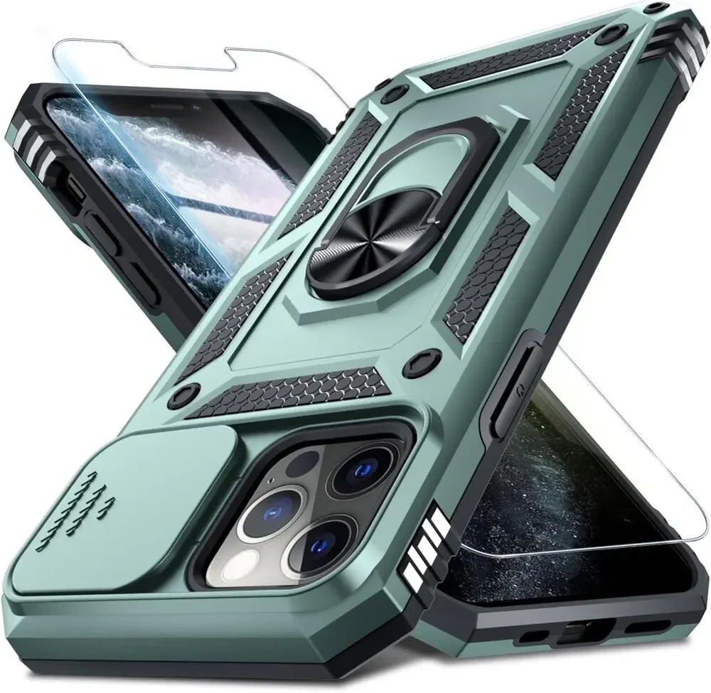 Janmitta Case For IPhone 11 Pro Max Phone Cover Built In Slide Camera Lens Cover